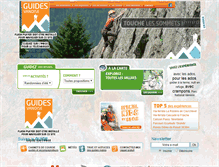 Tablet Screenshot of guidesvanoise.com